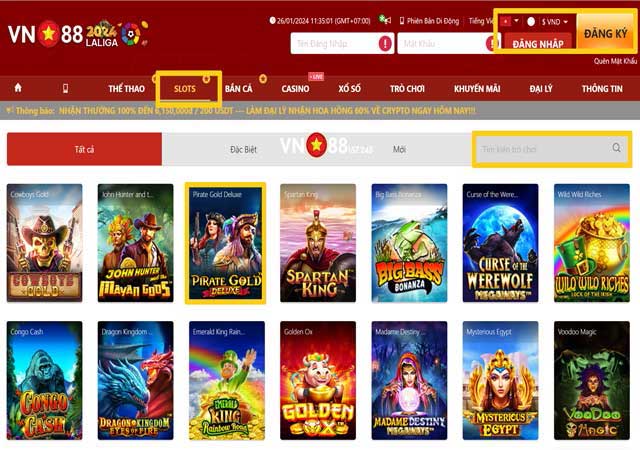 Bật Mí Cách Chơi Pirate Gold Deluxe VN88 Thắng Lớn Cho Người Mới 8 Chi tiết các bước tham gia Pirate Gold Deluxe Tại VN88