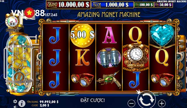 The Amazing Money Machine - Săn Jackpot Khủng Tại VN88 6 Các biểu tượng nổi bật trong The Amazing Money Machine