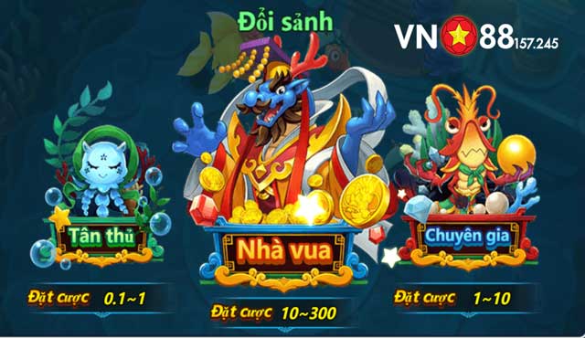 Bắn Cá Long Vương - Bí Quyết Săn Cá Rinh Thưởng Lớn Cho Bet Thủ 7 Đa dạng phòng chơi từ đơn giản đến cao cấp