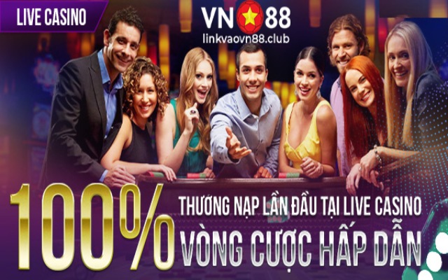 Khuyến mãi 100% thưởng tân thủ casino tại VN88 lên đến 1.5 triệu VND
