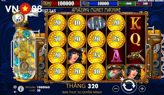 The Amazing Money Machine - Săn Jackpot Khủng Tại VN88 7 Tính năng hấp dẫn, cuốn hút