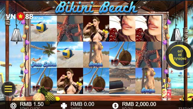Slots Bikini Beach VN88 - Tận Hưởng Hương Biển Trong Mỗi Vòng Quay 7 Tính năng đặc biệt trong Bikini Beach
