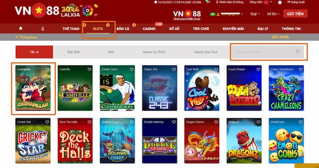 Cashapillar Slot VN88 - Hướng Dẫn Cách Chơi Giúp Tăng Tỷ Lệ Thắng Lớn 8 Các bước tham gia Cashapillar Slot tại VN88