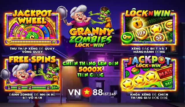 Granny vs Zombies: Tựa Game Nổ Hũ Hấp Dẫn - Săn Jackpot Khủng 8 Những tính năng đặc sắc trong Granny vs Zombies