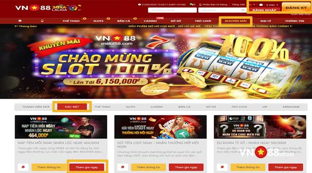 Nạp Tiền Mỗi Ngày Nhận Ngay 464,000đ - Khuyến Mãi Độc Quyền Tại VN88 7 Cách để tham gia nhận thưởng
