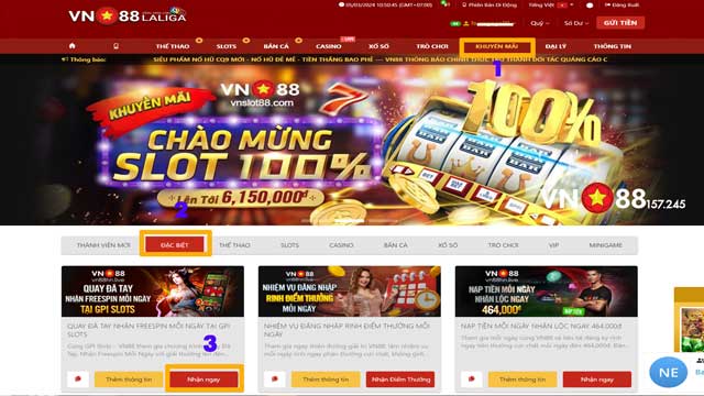 Quay Đã Tay Nhận Freespin Mỗi Ngày Tại GPI Slots VN88 6 Hướng dẫn các bước nhận thưởng Quay Đã Tay Nhận Freespin Mỗi Ngày VN88