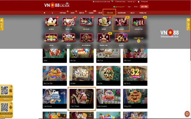 7 Up 7 Down - Hướng Dẫn Cách Chơi & Bí Quyết Thắng Lớn 8 Các bước tham gia 7 Up 7 Down tại VN8