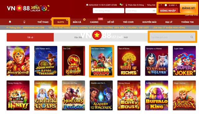 The Great Chicken Escape - Slots Game Được Săn Đón Nhiều Nhất Tại VN88 10 Hướng dẫn tham gia The Great Chicken Escape tại VN88