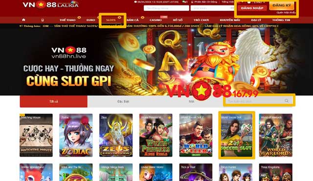 World Soccer Slot - Trải Nghiệm Máy Đánh Bạc Bóng Đá Siêu Hấp Dẫn Tại VN88 7 Hướng dẫn tham gia chơi World Soccer Slot tại VN88