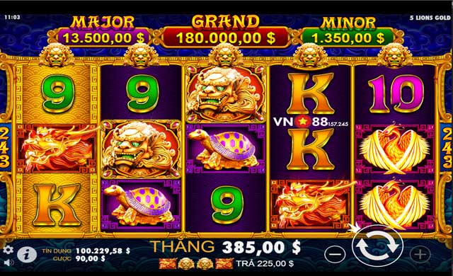 Hướng Dẫn Chơi 5 Lions Gold VN88 - Bí Quyết Thắng Lớn Mỗi Lượt Quay 9 Kinh nghiệm chơi 5 Lions Gold thắng lớn cho bet thủ