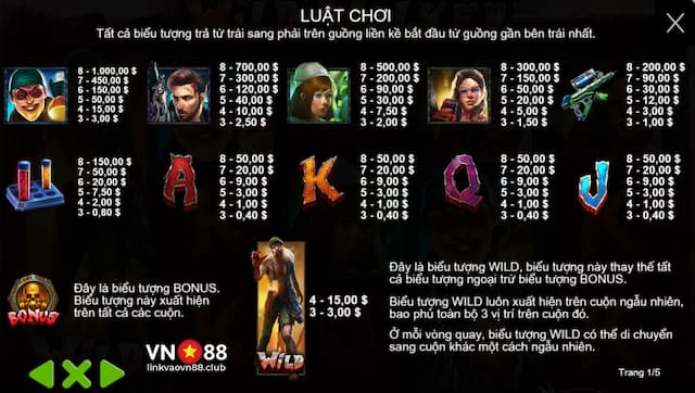 Wild Walker VN88 - Cách Chơi Và Mẹo Thắng Lớn Tại Nhà Cái 7 Luật chơi của Wild Walker