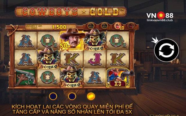 Chia Sẻ Cách Chơi Cowboys Gold Slot VN88 Thắng Lớn Cho Tân Thủ 5 Cowboys Gold Slot VN88