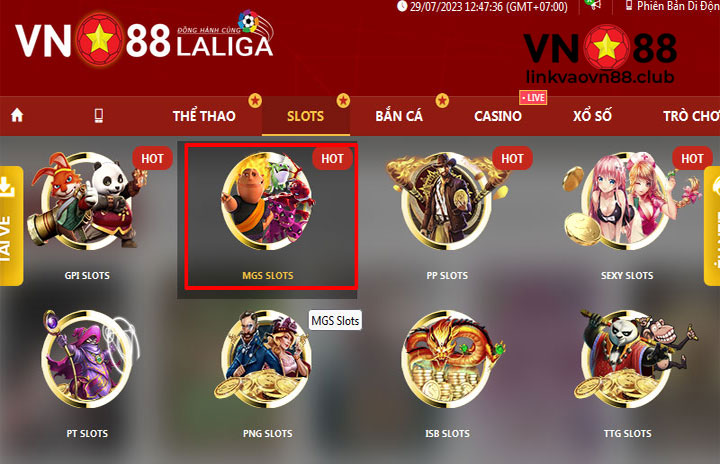 Sảnh Game MGS Slot VN88: Khám Phá Top Game Hấp Dẫn Nhất 5 Ưu điểm của sảnh MGS Slot
